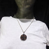 Chiastolite Pendant | Large Freeform Cabochon | 925 Sterling Silver | Andalusite Variety | Protection for Travellers | Centred Strength | Genuine Gems from Crystal Heart Melbourne Australia since 1986