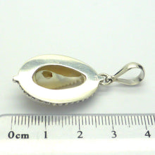Load image into Gallery viewer, Cowrie Shell Pendant | I925 Sterling Silver with Silver Ball work surround | Goddess connection and protection, fertility and abundance | Genuine Gems from Crystal Heart Australia Melbourne Australia since 1986