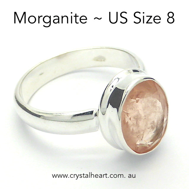 Morganite crystal ring online