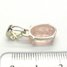 Load image into Gallery viewer, small Morganite Gemstone Pendant | Faceted Oval | 925 Sterling Silver | Claw Set | Pink variety of Beryl | Divine Love | Libra Stone | Genuine gems from Crystal Heart Melbourne Australia since 1986
