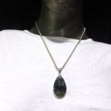 Load image into Gallery viewer, Moss Agate l Pendant | 925 Sterling Silver | Quality Setting | Verdant organic looking inclusions of vivid green Chlorite in Clear Quartz | Balance the Branches in your Path | Clear Lungs | Strengthen Nervous system | Genuine gems from Crystal Heart Melbourne Australia since 1986