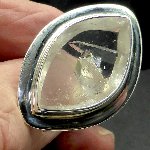Manifestation Quartz Ring | Natural Citrine | 925 Sterling silver | US Ring Size 9 | AUS Size R1/2 | Creative Gestation & Birth | As inside so Outside | Crystal Heart Melbourne Australia since 1986