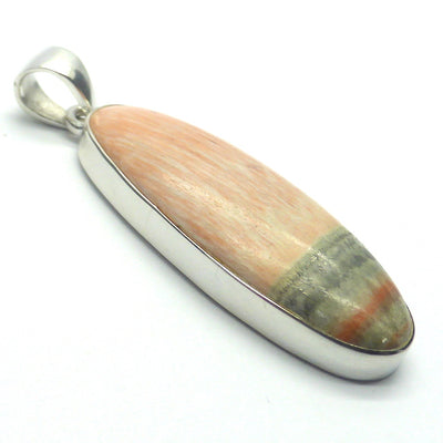 Celestobarite Pendant | rare |  Oval cabochon | 925 Sterling Silver Cap | Open Back | Shaman Stone | Connect Heaven and Earth | Heart and Crown | Healing and guidance on your path | Genuine Gems from Crystal Heart Melbourne Australia since 1986