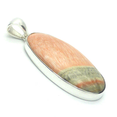 Celestobarite Pendant | rare |  Oval cabochon | 925 Sterling Silver Cap | Open Back | Shaman Stone | Connect Heaven and Earth | Heart and Crown | Healing and guidance on your path | Genuine Gems from Crystal Heart Melbourne Australia since 1986