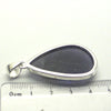 Iolite (Water Sapphire) with sparkling small gold inclusions of Hematite | rare |  Teardrop cabochon Pendant | 925 Sterling Silver | Open Back | Positive Optimism and guidance on your path | Genuine Gems from Crystal Heart Melbourne Australia since 1986
