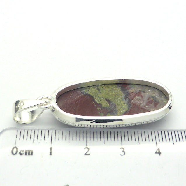 Dragon's Blood Cabochon Pendant | 925 Sterling Silver Setting | Open Back | Creativity Focus | Manifestation | Self Reflection before Action | Genuine Gems from Crystal Heart Melbourne Australia since 1986