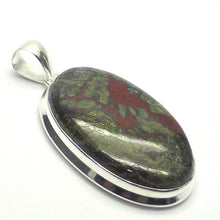 Load image into Gallery viewer, Dragon&#39;s Blood Cabochon Pendant | 925 Sterling Silver Setting | Open Back | Creativity Focus | Manifestation | Self Reflection before Action | Genuine Gems from Crystal Heart Melbourne Australia since 1986