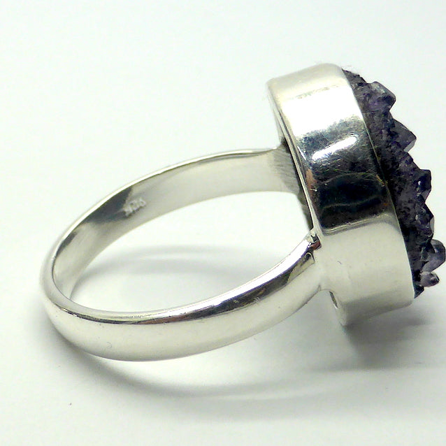 Amethyst Ring, Raw Cluster, 925 Silver r3