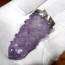 Load image into Gallery viewer, Spirit Quartz Pendant | 925 Sterling Silver cap | Grounding and empowerment | Shaman Stone | Bridge the worlds | Empowering | Amethyst Cactus quartz | Genuine Gemstones from Crystal Heart Melbourne since 1986