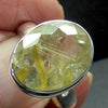 Rutilated Quartz Ring | Angels Hair | Faceted Teardrop | 925 Sterling Silver | US Size 7 | AUS or UK Size N1/2 | Crown Chakra | New Directions | Prosperity | Genuine Gems from Crystal Heart Australia since 1986