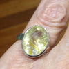 Rutilated Quartz Ring | Angels Hair | Faceted Teardrop | 925 Sterling Silver | US Size 7 | AUS or UK Size N1/2 | Crown Chakra | New Directions | Prosperity | Genuine Gems from Crystal Heart Australia since 1986