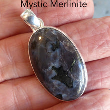 Load image into Gallery viewer, Mystic Merlinite Pendant | Oval Cabochon | 925 Sterling Silver | Psychic Power | Delve into your inner core | Genuine gems from Crystal Heart Melbourne Australia since 1986