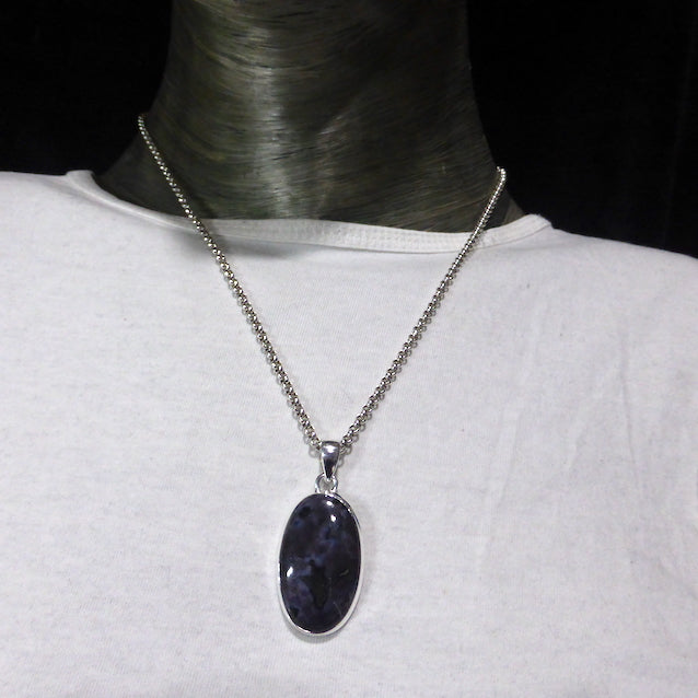 Mystic Merlinite Pendant | Oval Cabochon | 925 Sterling Silver | Psychic Power | Delve into your inner core | Genuine gems from Crystal Heart Melbourne Australia since 1986