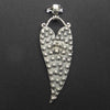 Heart and Leaf Pendant | 925 Sterling Silver | Casual stylish oxidised | Crystal Heart Melbourne Australia since 1986