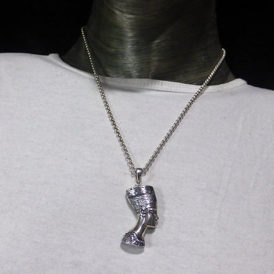 Nefertiti Pendant | 925 Sterling Silver | Double Sided | beautiful Wife of Akhenaton and part of his spiritual revolution | Stepmother of Tutankhamun | Crystal Heart Melbourne Australia since 1986