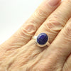 Blue Sapphire Ring | Faceted Oval | Matrix Sapphire ~ nice colour not gem quality | 925 Sterling Silver | US Size 7.5 |  AUS Size O1/2 | Genuine Gems from Crystal Heart Melbourne Australia since 1986