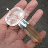 Massive Tangerine Quartz Twin Soulmate Point Pendant | 925 Sterling Silver  | Inner Integration and Higher connection | Genuine Gems from Crystal Heart Melbourne Australia since 1986