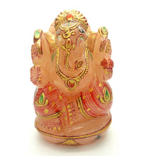 Load image into Gallery viewer, Rose Quartz Ganesha Carving B