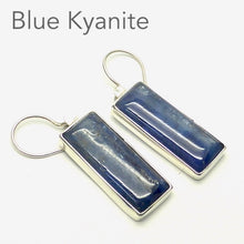 Load image into Gallery viewer, Nice quality Blue Kyanite Oblongs | Good colour and transparency | 925 Sterling Silver | Diverts negative energy | Super for visualisation and Astral Travel | Genuine Gems from Crystal Heart Melbourne Australia since 1986