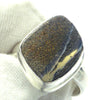 Boulder Opal Ring | 925 Silver | Australian Stone | US Ring Size 8 | AUS Size  P1/2 | Focus emotional creative will onto physical goals | Genuine Gems from Crystal Heart Melbourne since 1986
