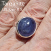 Tanzanite Ring Oval Cabachon | 925 sterling Silver  | US size 8.5 | Euro size Q1/2 | 925 sterling Silver | Genuine stone from Mt Kilimanjaro, Tanzania | Reach your spiritual peak | Genuine Gems from Crystal Heart Melbourne Australia since 1986