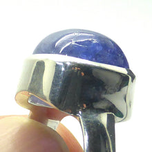 Load image into Gallery viewer, Tanzanite Ring, Cabochon Square, 925 Silver p2