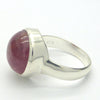 Pink Rubellite Tourmaline Ring | Round Domed Cabochon | 925 Sterling | Bezel Set | US Size 9 | AUS Size R1/2 | Problem solving through insight | Self Empowerment | Loving and passionate | Genuine Gems from Crystal Heart Australia since 1986