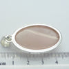 Rose Quartz Gemstone Pendant | Oval Cabochon | 925 Sterling Silver | Nice consistent colour | Star Stone for Taurus and Libra  | Genuine Gemstones from Crystal Heart Melbourne since 1986 