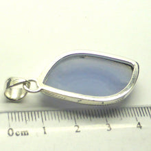 Load image into Gallery viewer, Blue Lace Agate Pendant | Freeform Cabochon | 925 Sterling Silver | Bezel Set | Delicate Sky blue | Throat Chakra | Unblock communication &amp; all forms of expression  | Genuine Gems from Crystal Heart Melbourne Australia since 1986