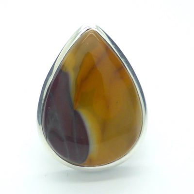 Mookaite Ring, Teardrop Cabochon, 925 Silver, k1