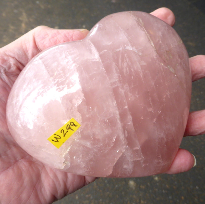 Large Rose quartz | Nice pink shade | Hand Carved Genuine | Madagascar | Love Rock | Genuine Gems from Crystal Heart Melbourne Australia since 1986