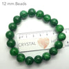 Stretch Bracelet with Maw Sit Sit Beads | Bright Green Chrome Jadeite from Myanmar | 6,8,12 mm | Vitality | Optimism | Confidence | Health | Prosperity | Crystal Heart Melbourne Australia since 1986