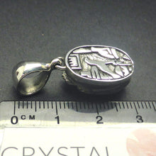 Load image into Gallery viewer, Ancient Egyptian Scarab Pendant | 925 Sterling Silver | Beautifully made representation of the Ancient Egyptian Scarab Beetle | Very Authentic looking | Sacred to the Sun God Ra | Crystal Heart Melbourne Australia since 1986 