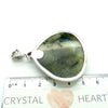 Labradorite Pendant | Large Cabochon | Faced Amethyst and Garnet rounds in the detailed bail | Green and Gold Flashes |  Genuine Gems from Crystal Heart Melbourne Australia since 1986