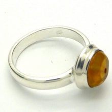 Load image into Gallery viewer, Baltic Amber Freeform Nugget Ring | 925 Sterling silver | US Size 6.5 | AUS Size M1/2 | Bezel Set | Open back | Genuine Gems from Crystal heart Melbourne Australia since 1986
