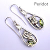 Perodit Gemstone Earrings | Faceted Marquis shape | 925 Sterling Silver | Leaf and Floral Motif | Genuine Gems from Crystal Heart Melbourne Australia since 1986