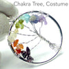 Tree Chakra Pendant | Silver Plate | Rainbow Gemstones | Garnet Carnelian Citrine Peridot Topaz Iolite Amethyst | Crystal Heart Melbourne Australia since 1986