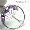 Tree Pendant with Amethyst gemstone chips | silver plated wire | Crystal Heart Melbourne Australia since 1986