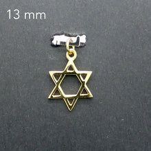 Load image into Gallery viewer, Star of David Pendant | Seal of Solomon | Alchemical symbol | Union of Fire and Water, male and female | Gold Plated 925 Sterling Silver | Vermeil | Crystal Heart Melbourne Australia since 1986