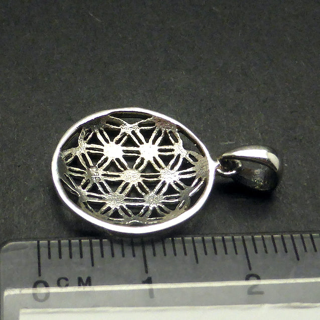 Flower of Life Pendant | 925 Sterling Silver | Meditation Mandala | Unite Male / Female God / Goddess  Material / Spiritual Energies | Crystal Heart Melbourne Australia since 1986