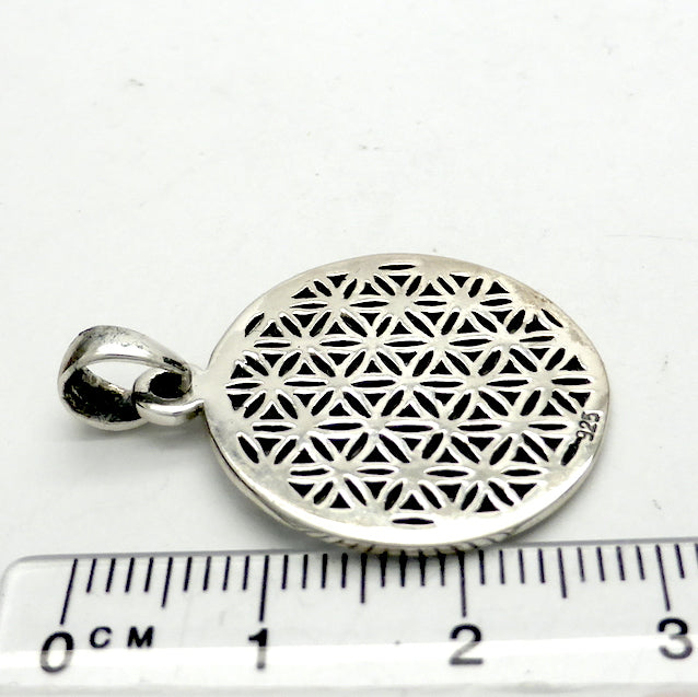 Flower of Life Pendant | 925 Sterling Silver | Meditation Mandala | 6000 years old | symbol of creation | the cycle of life | Harmonious interconnection | Crystal Heart Melbourne Australia since 1986