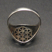 Load image into Gallery viewer, Seed of Life of Life Ring | 925 Sterling Silver | Meditation Mandala | Unite Male / Female God / Goddess  Material / Spiritual Energies | US Ring Size 5 to 8 | Crystal Heart Melbourne Australia since 1986