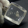 Manifestion Quartz Pendant | Square Cabochon | Deep bevels on the reverse | Superior 925 Sterling Silver Setting | Genuine Gems from Crystal Heart Melbourne Australia since 1986