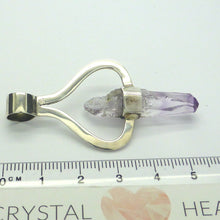 Load image into Gallery viewer, Raw Vera Cruz Amethyst Pendant | 925 Sterling Silver Cap | Natural uncut Crystal | Violet Flame | Meditation | Purify | Balance | Transcend | Genuine Gems from Crystal Heart Melbourne since 1986