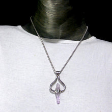 Load image into Gallery viewer, Raw Vera Cruz Amethyst Pendant | 925 Sterling Silver Cap | Natural uncut Crystal | Violet Flame | Meditation | Purify | Balance | Transcend | Genuine Gems from Crystal Heart Melbourne since 1986