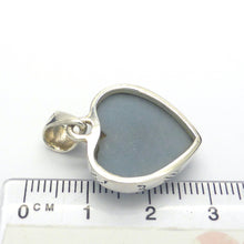 Load image into Gallery viewer, Angelite Heart Pendant | 925 Sterling Silver | Light Blue Stone | Peaceful and Soothing | Wholesomeness and Contentment | Allowing Deep Healing and Intuitive or Angelic connection | Genuine gems from Crystal Heart Melbourne Australia since 1986