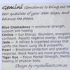 Virgo Astrology Stretch Bracelet | 8mm Beads | Blue Chalcedony | Citrine | Black Pearl | Tiger Eye | Fair Trade Semi Precious Gemstone Bracelets | Genuine Gemstones from Crystal Heart Melbourne Australia since 1986