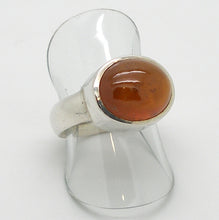 Load image into Gallery viewer, Orange Hessonite Garnet Cabochon Ring 925 Sterling Silver Softly stimulating and Centering | US Size 6.5 | Crystal Heart Melbourne Australia since 1986