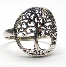 Load image into Gallery viewer, Ring Tree of Life Motif | 925 Sterling Silver | Crystal Heart Melbourne Australia Silver and Gemstone Alternative Megastore since 1986