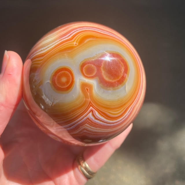 Sardonyx Sphere | Willpower | Inner Strength | Crystal Heart Melbourne Australia since 1986